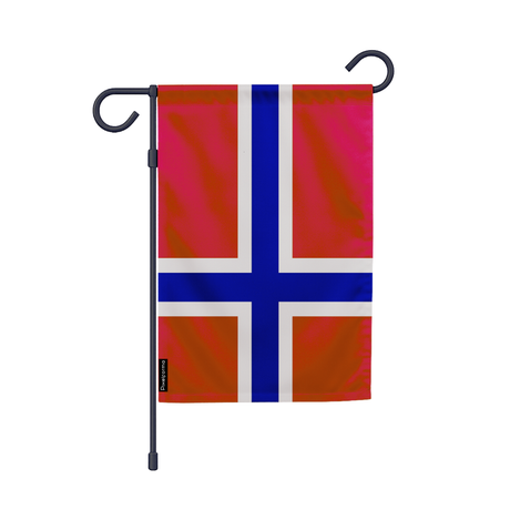 Drapeau jardin svalbard et de jan mayen en ployester - pixelforma