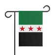 Drapeau jardin syrie polyester résistant couleurs vibrantes