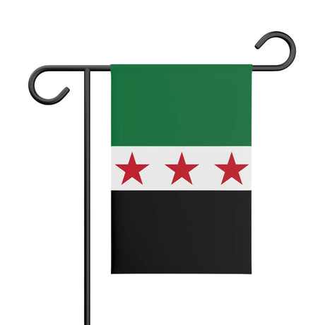 Drapeau jardin syrie polyester résistant couleurs vibrantes