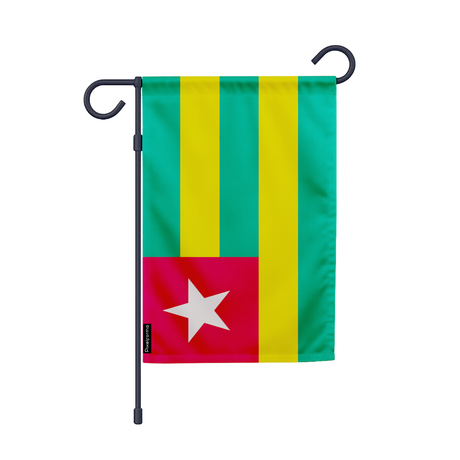 Drapeau jardin togo en ployester - pixelforma