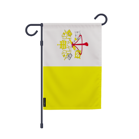 Drapeau jardin vatican en ployester - pixelforma