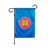 Drapeau jardin vertical asean polyester résistant couleurs vives