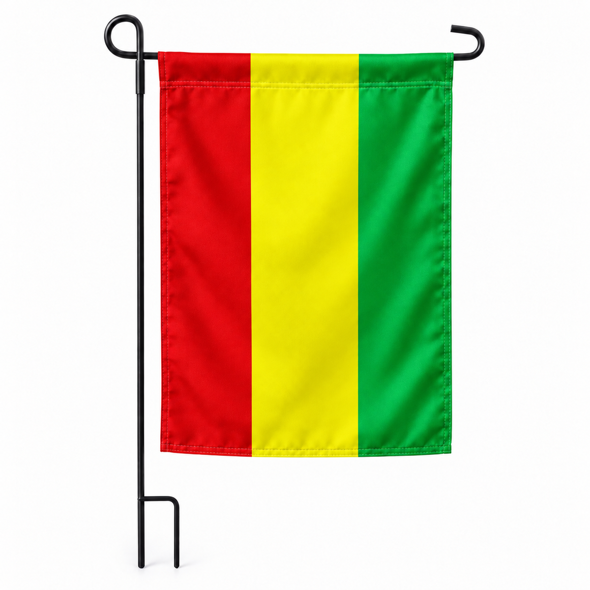 Drapeau jardin vertical Bolivie sur support noir