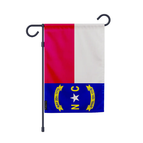 Drapeau jardin vertical caroline du nord en polyester robuste