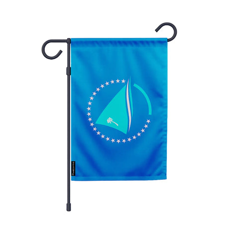 Drapeau jardin vertical communauté du pacifique polyester