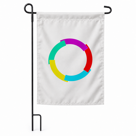 Drapeau jardin vertical Organisation internationale de la Francophonie sur support noir