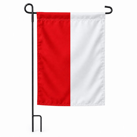 Drapeau jardin vertical Indonésie sur support noir