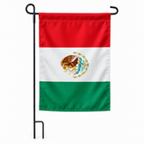 Drapeau jardin vertical Mexique sur support noir