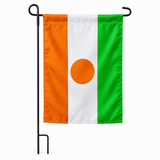 Drapeau jardin vertical Niger sur support noir