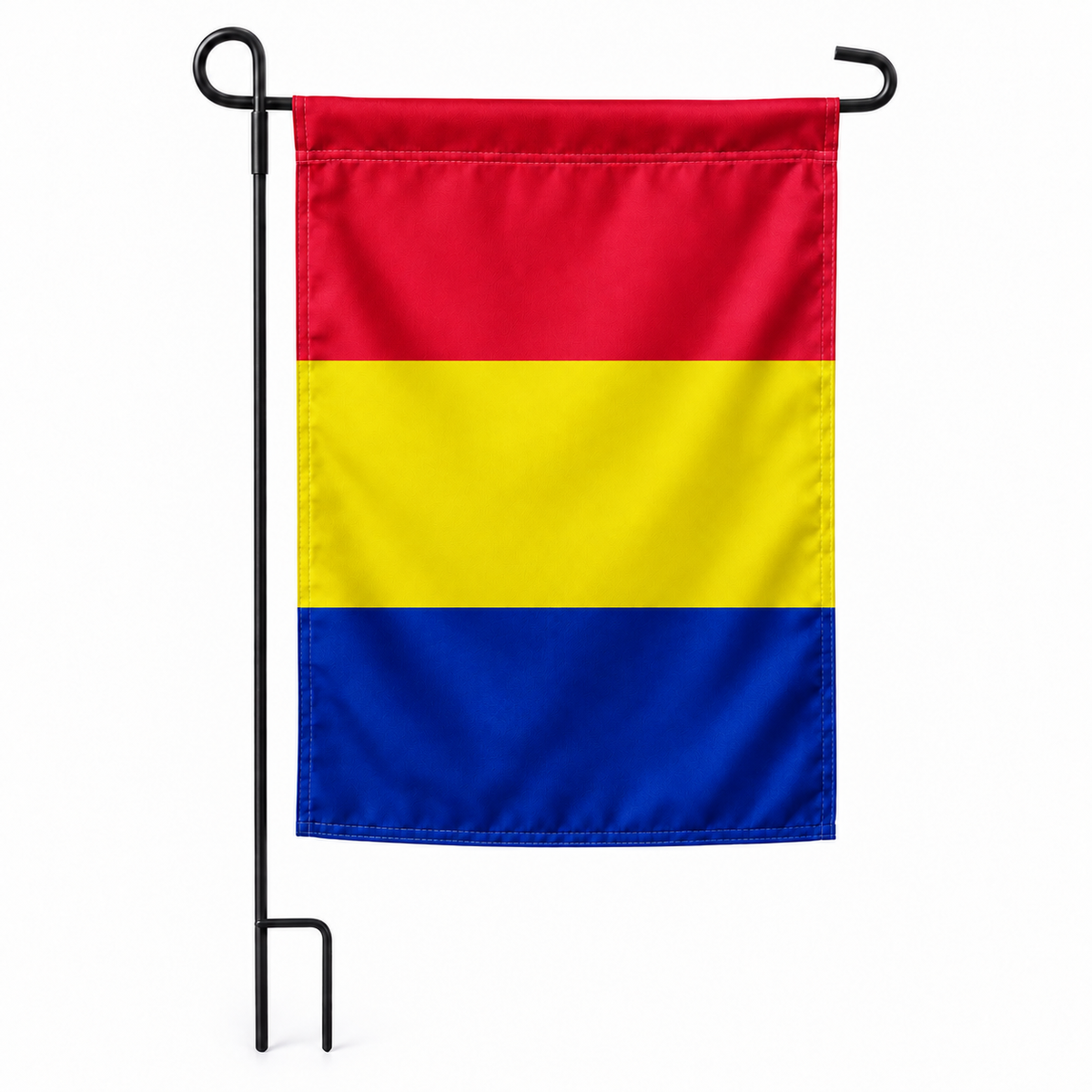 Drapeau jardin vertical Tchad sur support noir