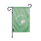 Drapeau jardin vertical union africaine en polyester durable