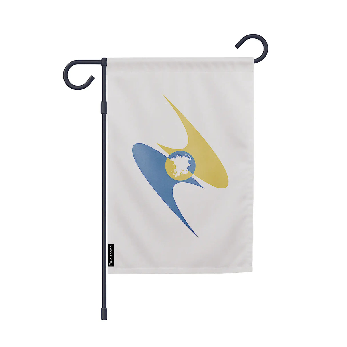 Drapeau jardin vertical union économique eurasiatique polyester