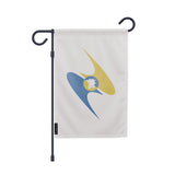 Drapeau jardin vertical union économique eurasiatique polyester