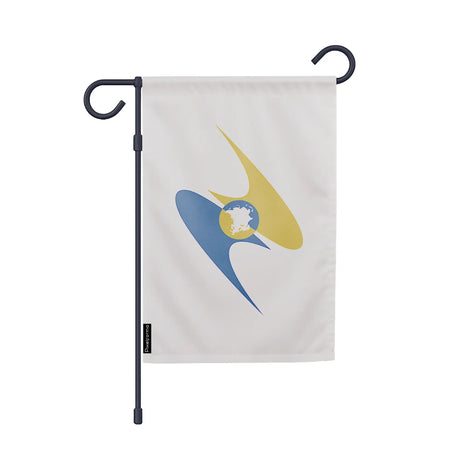 Drapeau jardin vertical union économique eurasiatique polyester