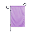 Drapeau jardin violet horizontal polyester résistant