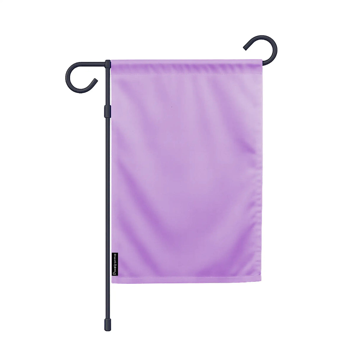 Drapeau jardin violet horizontal polyester résistant