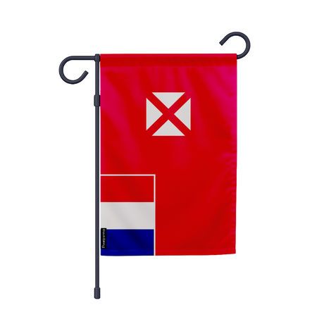 Drapeau jardin wallis-et-futuna en ployester - pixelforma