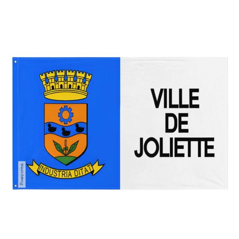 Drapeau Joliette en plusieurs tailles 100 % polyester Imprimer avec Double ourlet - Pixelforma