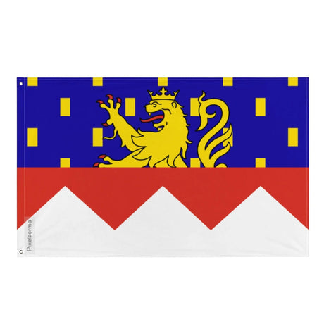 Drapeau jura polyester résistant avec œillets à gauche