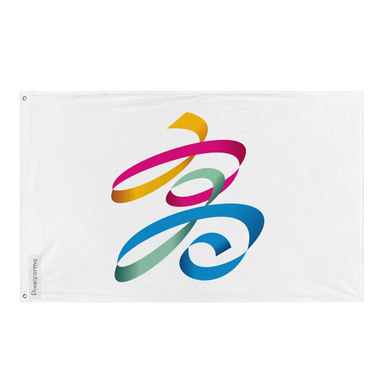 Drapeau Kaohsiung signature en plusieurs tailles 100 % polyester Imprimer avec Double ourlet - Pixelforma