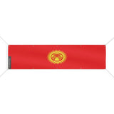 Drapeau kirghizistan polyester résistant dix œillets