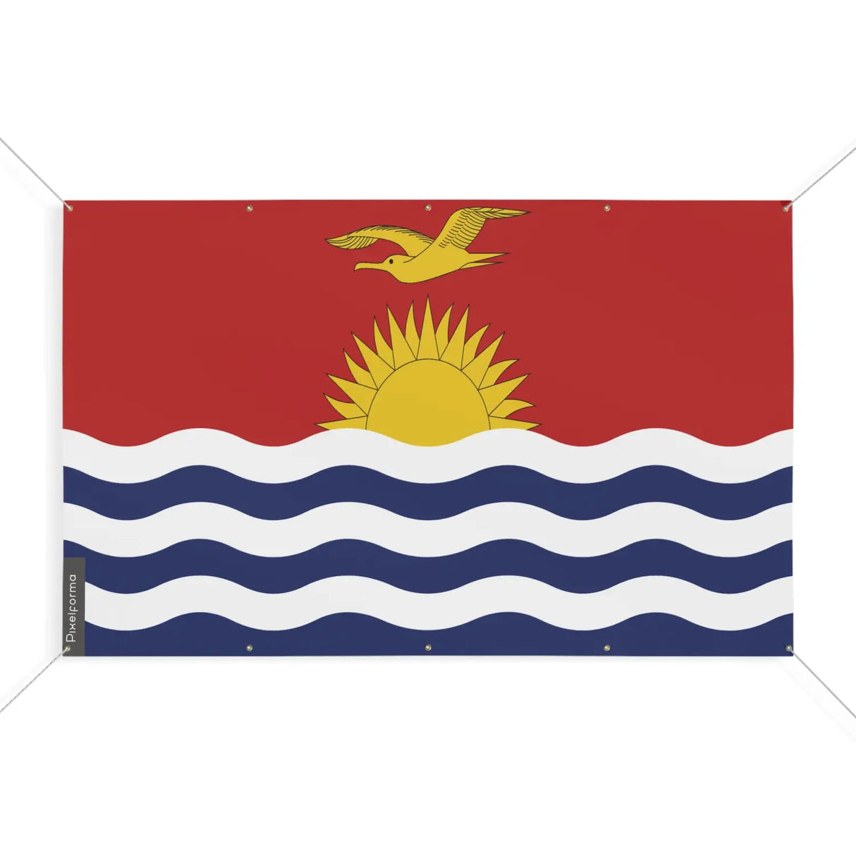 Drapeau kiribati 10 oeillets en plusieurs tailles (s) - pixelforma