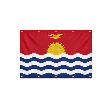 Drapeau des Kiribati format S en polyester avec dix œillets