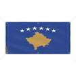 Drapeau kosovo polyester résistant six œillets exterior