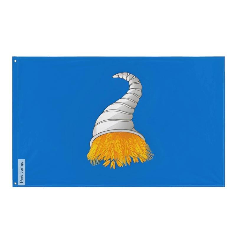 Drapeau Koungour en plusieurs tailles 100 % polyester Imprimer avec Double ourlet - Pixelforma