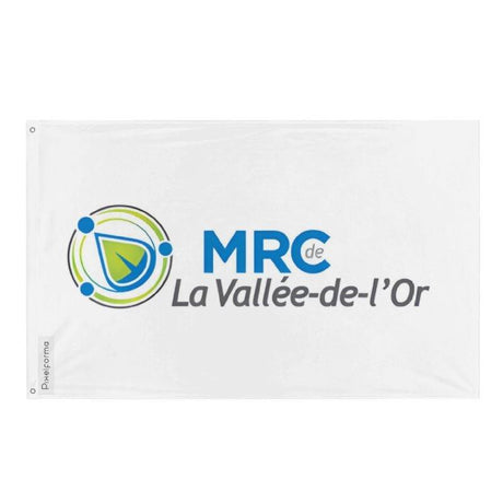 Drapeau La Vallée-de-l'Or en plusieurs tailles 100 % polyester Imprimer avec Double ourlet - Pixelforma