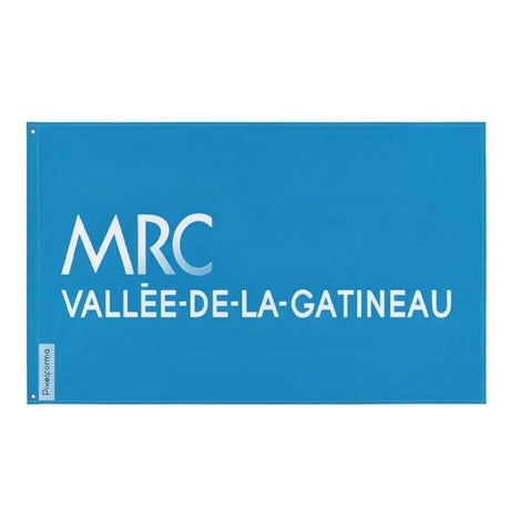 Drapeau la vallée-de-la-gatineau polyester œillets à gauche