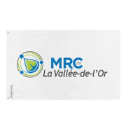 Drapeau la vallée-de-l’or polyester œillets à gauche