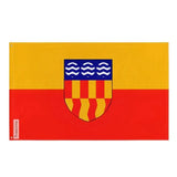 Drapeau langford polyester résistant avec œillets à gauche