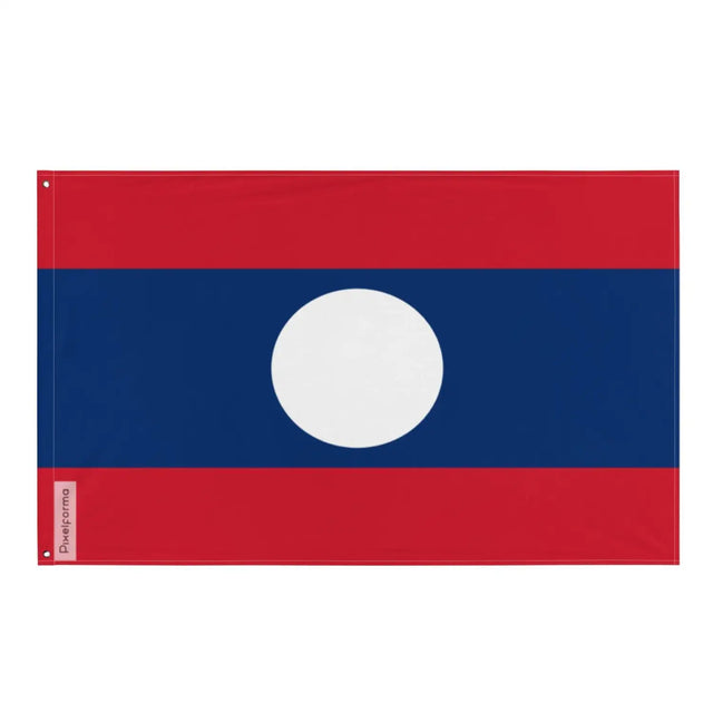 Drapeau laos plusieurs tailles en polyester - pixelforma