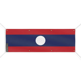 Drapeau laos polyester résistant huit œillets extérieur