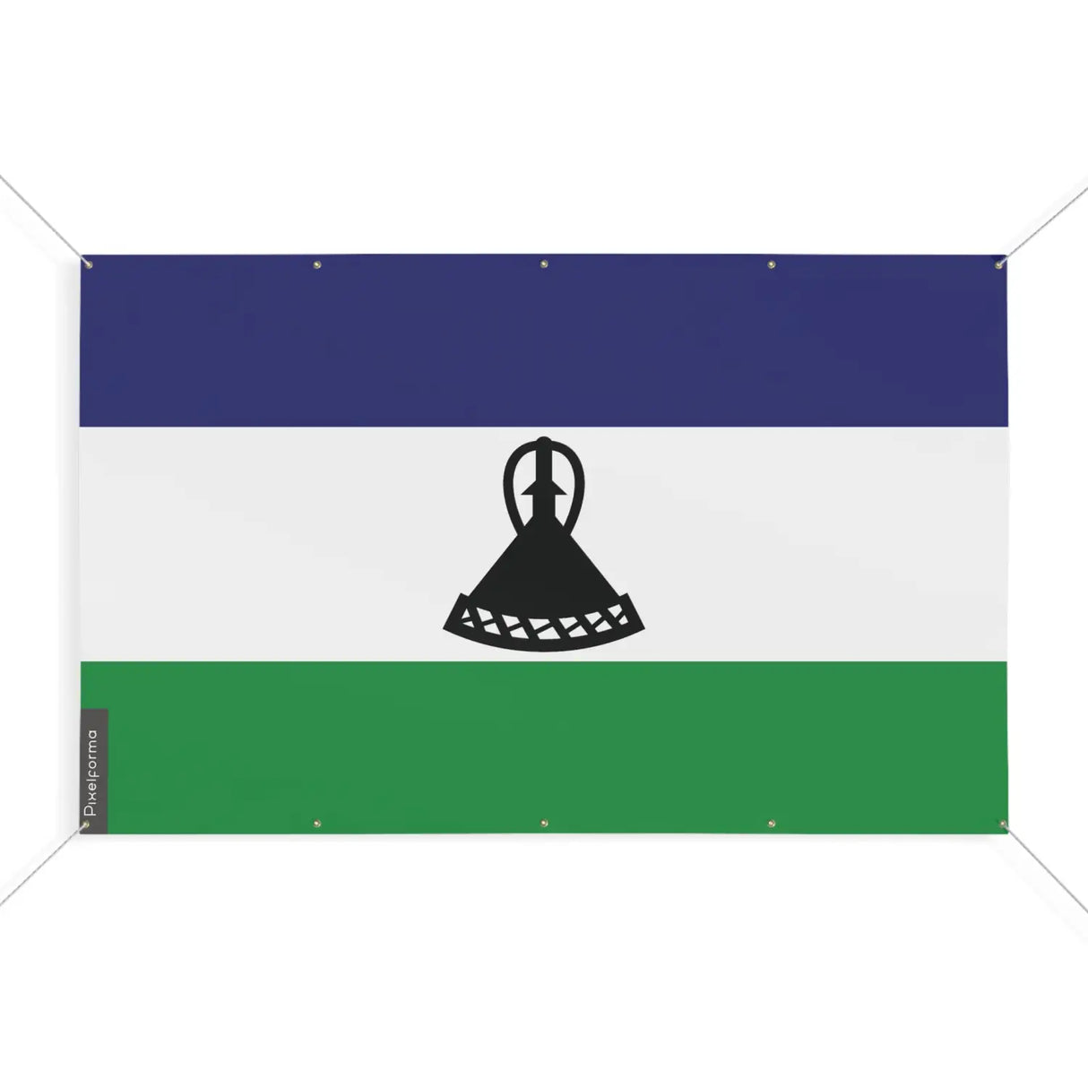 Drapeau lesotho 10 oeillets en plusieurs tailles (s) - pixelforma