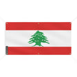 Drapeau liban polyester résistant 6 œillets usage extérieur