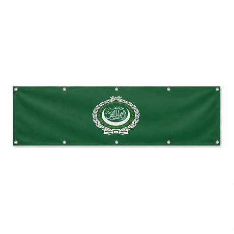Drapeau de la Ligue arabe grand format XL en polyester avec dix œillets