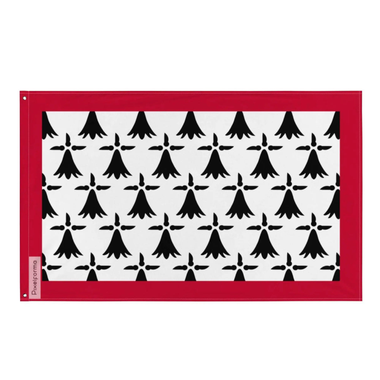 Drapeau limousin polyester résistant double ourlet