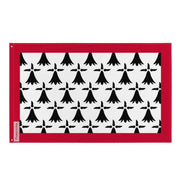 Drapeau limousin polyester résistant double ourlet