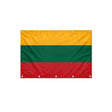 Drapeau de la Lituanie format S en polyester avec dix œillets