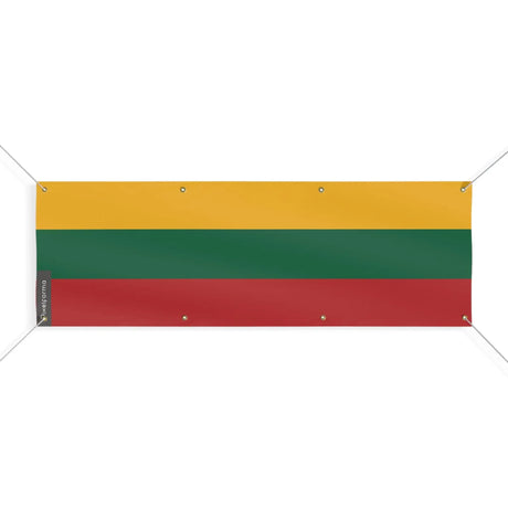Drapeau lituanie en polyester résistant usage extérieur