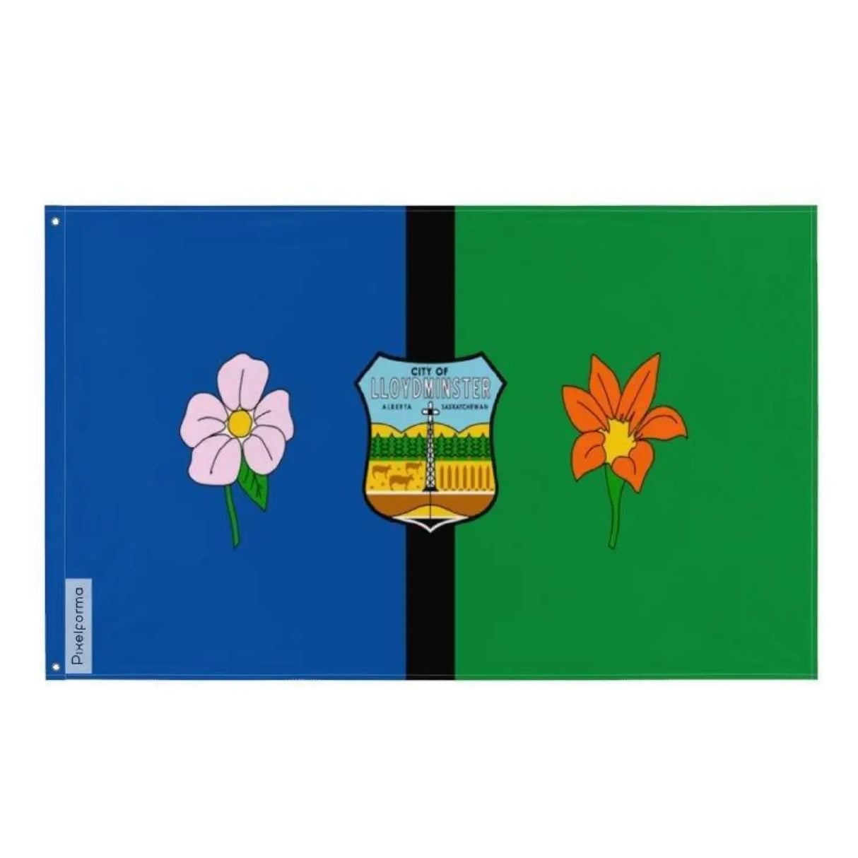 Drapeau lloydminster plusieurs tailles en polyester - pixelforma