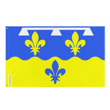 Drapeau loir-et-cher polyester résistant œillets à gauche