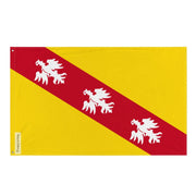 Drapeau lorraine polyester résistant avec œillets à gauche