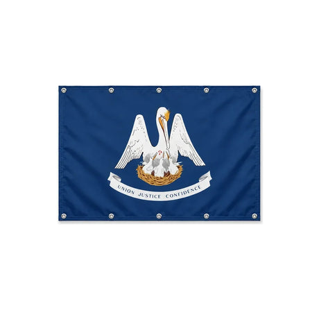 Drapeau de la Louisiane format S en polyester avec dix œillets