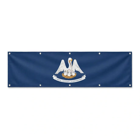 Drapeau de la Louisiane grand format XL en polyester avec dix œillets