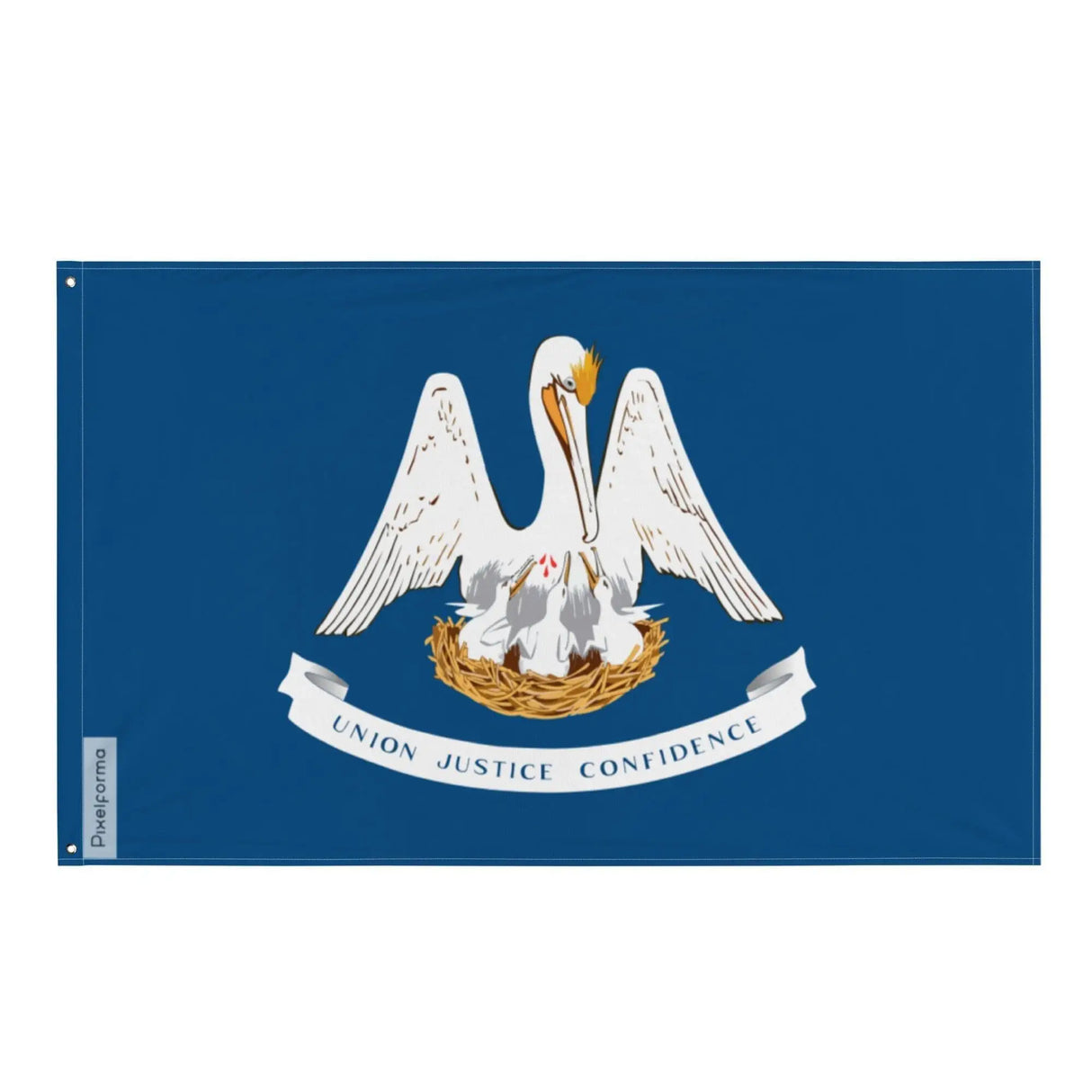 Drapeau louisiane polyester résistant avec œillets à gauche