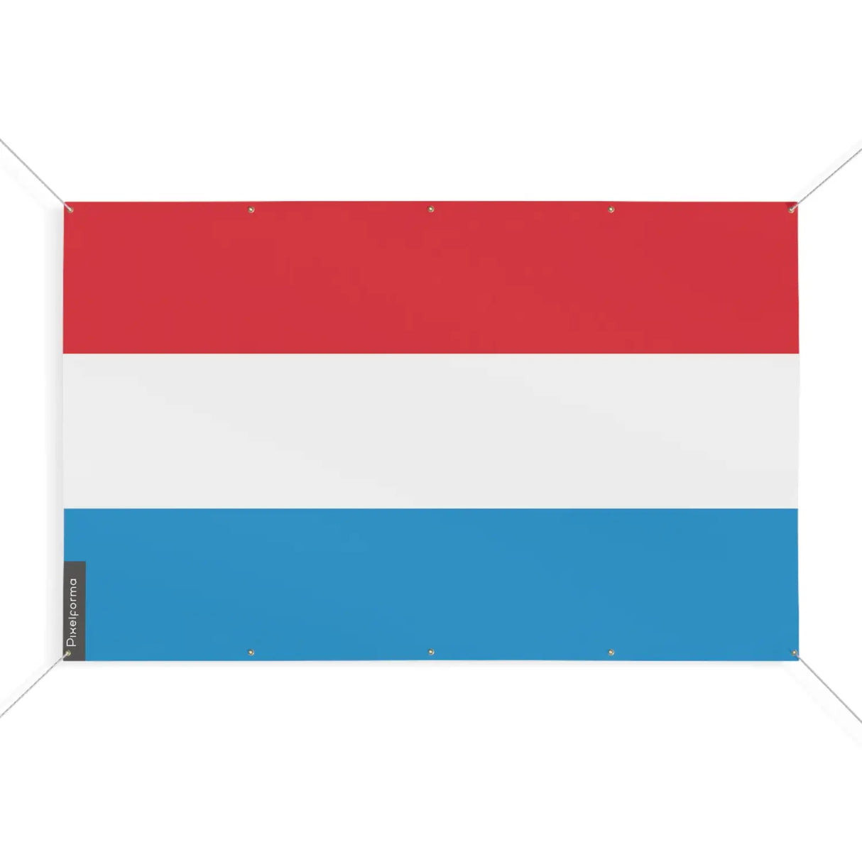 Drapeau luxembourg 10 oeillets en plusieurs tailles (s) - pixelforma