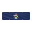 Drapeau du Maine grand format XL en polyester avec dix œillets